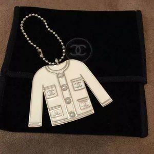 CHANEL Accessories - Chanel Key Ring White Charm Jacket Authentic CHANEL Accessories - Chanel Key Ring White Charm Jacket Authentic